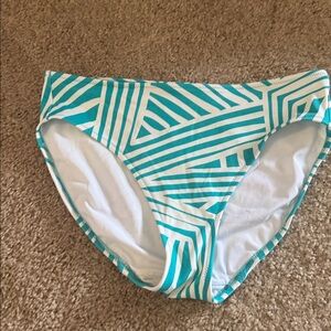 Fantasie Turquoise and White Bikini Bottom